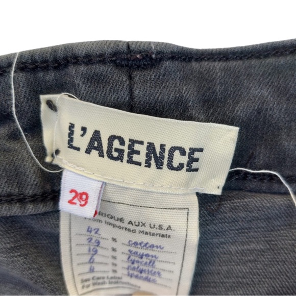 L’AGENCE Margot High Rise Skinny Destructed Jeans - Picture 4 of 5